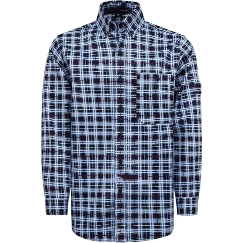 FR Flame Resistant Cotton 6.5OZ Pearl Snaps Plaid Welding Smelting NFPA2112 Fire Retardant Arc Flash Safety Fireproof Clothing