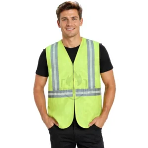 FR High Visibility Flame-Resistant Reflective Safety Vest Glow Tape Welding Oil Gas Construction