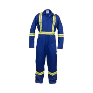 FR High Visibility Hi Vis Cotton Coverall Flame Resistant Anti Static Breathable and Waterproof Work Uniform Plus Size