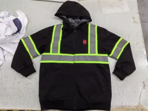 FR Hoodies High Visibility Fleece Heavyweight Hi vis Jackets Flame Resistant Reflective Hooded Sweatshirts