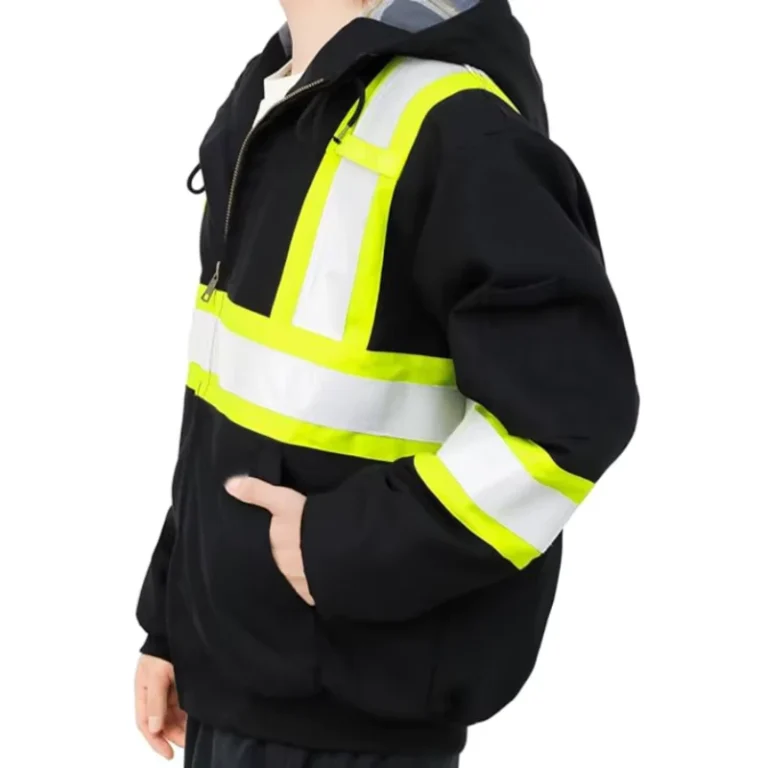 FR-Insulated-Flame-Resistant-Woven-Loose-Fit-Duck-Hooded-Coat-Reflective-Tape-Hi-Vis-Water-Repellent-Oil-Resistant-CAT4-Fire