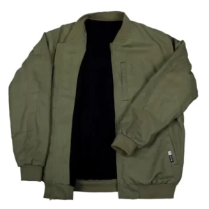 FR Jackets 11oz Fleece Lined Woven CAT3 Fire Retardant Loose Fit Winter Outwear FRC Coat Light Water Oil Resistant Flame