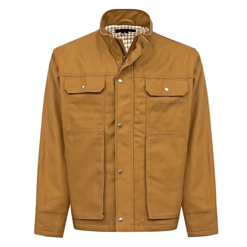 FR Jackets CAT4 Fire Retardant Duck Canvas Winter Waterproof Oil Resistant NFPA 2112 Certified Loose Fit Arc Flash Protection