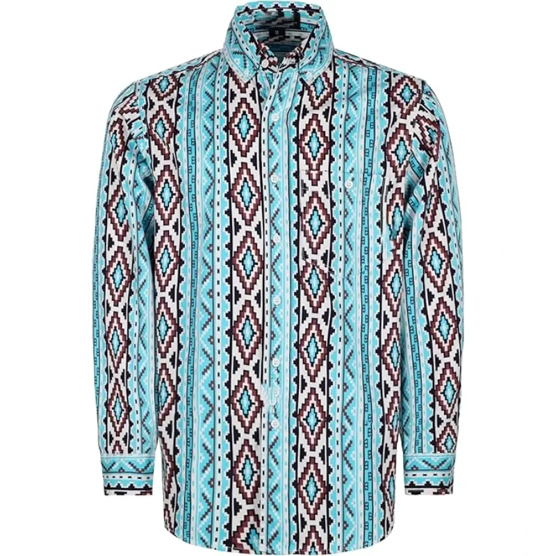 FR KNIT FRC Lightweight Fire Retardant Bohemia Printed FR Cotton Sleeves CAT2 Flash Safety Flame Proof Work Shirts