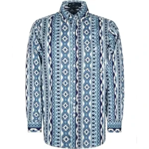 FR KNIT FRCA0817 FRC Lightweight Fire Retardant Bohemia Printed CAT2 Flash Safety Flame Proof FR Cotton Sleeve Work Shirts
