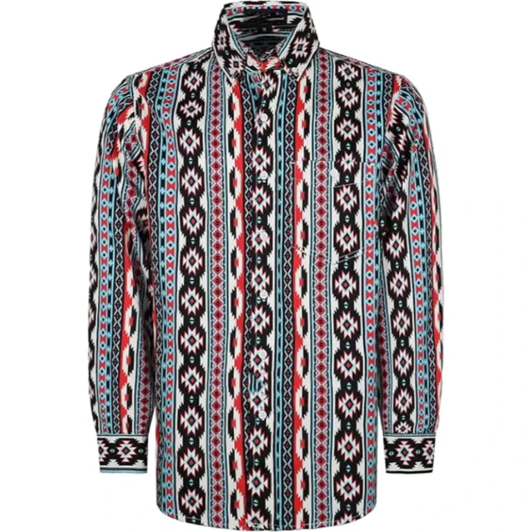 FR-KNIT-FRCA0817-FRC-Lightweight-Fire-Retardant-Bohemia-Printed-CAT2-Flash-Safety-Flame-Proof-FR-Cotton-Sleeve-Work-Shirts