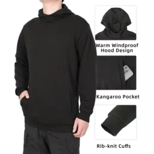 FR NFPA2112 CAT2 12.5OZ Water Proof Oil Resistant Arc Flash Flame Resistant Winter Hooded Jacket Hoodie