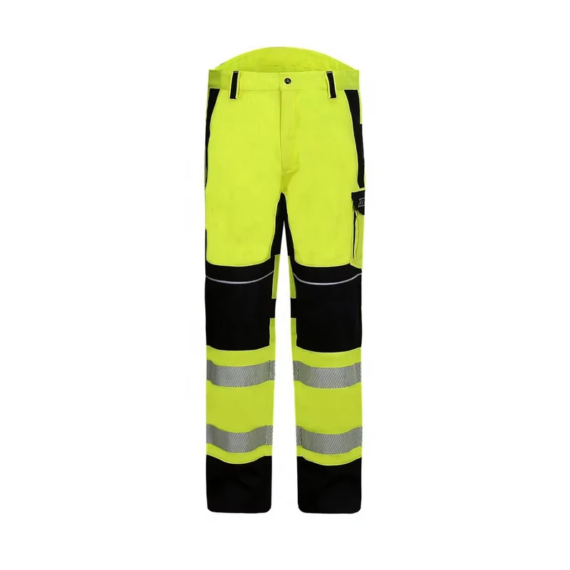 FR Pants Hi Vis Cargo Pockets Breathable Anti Static Flame Retardant Cotton Workwear Work Trousers