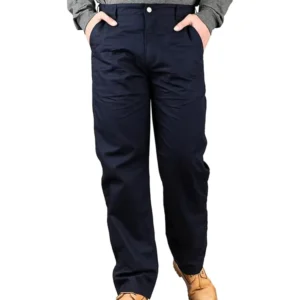 FR Pants Men Casual Lightweight Cotton Fire Retardant Rip Stop Relax Fit Water Repellent Safety Flame Resistant CAT2 Arc Flash