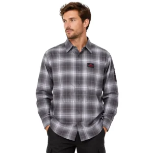 FR Plaid Shirt NFPA 2112 Certified Flame Resistant Cotton Workwear Long Sleeve Safety Shirt