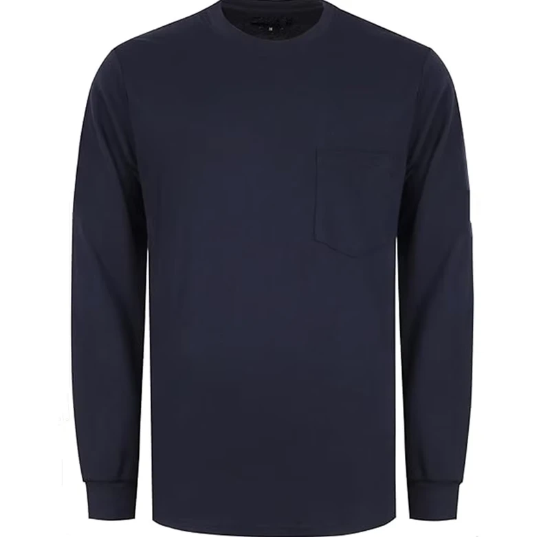 FR Pullover Shirt Work Clothing 100% Cotton FRC Fire Retardant Shirt 5.5OZ Flame Resistant Shirts
