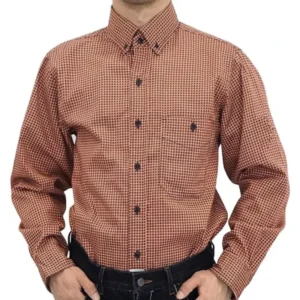 FR Safety Clothing Woven Urea Buttons Fire Retardant NFPA2112 Printed Plaid CAT2 Arc Flash Protective 6.5OZ Flame