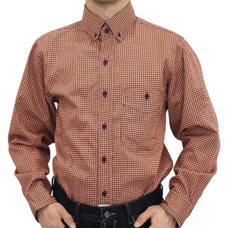 FR Safety Clothing Woven Urea Buttons Fire Retardant NFPA2112 Printed Plaid CAT2 Arc Flash Protective 6.5OZ Flame