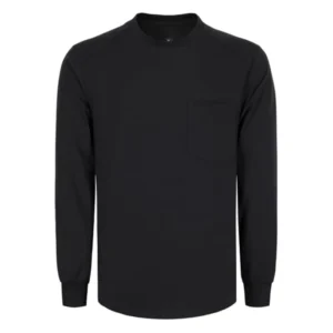 FR Shirts Long Sleeve Crewneck 92% Cotton 8% Heather Blended Flame Resistant Work Shirt CAT2 Fire Retardant NFPA