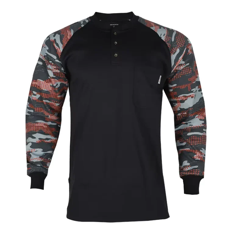 FR-Shirts-Safety-Focused-Durable-High-Quality-FR-Cotton-Workwear-Shirt-Lightweight-Construction-Shirt-for-Workers