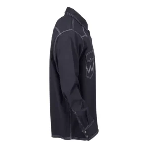 FR Welding Shirts Heavyweight Stretchy Canvas Waterproof Aramid Threads Snaps Reinforced Stitching Western Style Fire Resistant