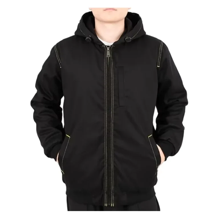 FR-Winter-Outwear-for-Men-Fleece-Lined-Zipper-Water-Oil-Proof-Flame-Resistant-Hooded-Work-Jackets