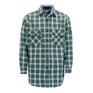 FR Work Cotton 7.5OZ Twill Fire Proof Clothing CAT2 NFPA 2112 Flame Retardant Plaid Shirts