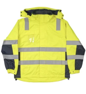 FR Work Wear Flame Resistant Antistatic Reflective Waterproof ANSI Class 3 Jackets Customizable Logo Safety Breathability