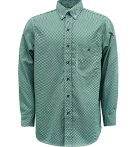 FRC Clothing Custom Patterns Printed Fire Retardant CAT2 Flame Resistant Working Shirt Cotton FR Plaid Shirts NFPA Certified