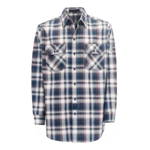 FRC Cotton 7.5OZ Plaid Twill CAT2 Flame Proof Clothing NFPA 2112 Fire Retardant Shirts