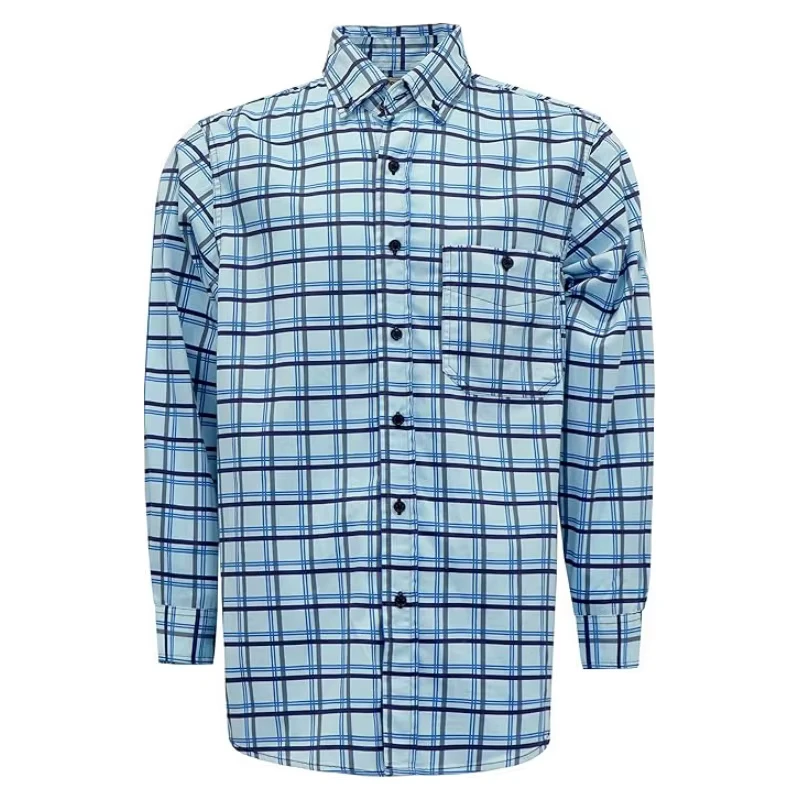 FRC Flame Retardant Garments Plaid Lightweight Arc Rating CAT2 Fire Resistant Shirts