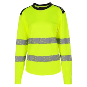 FRC Flame-Retardant Long-Sleeve Hi-Vis Reflective Safety Polo Shirt