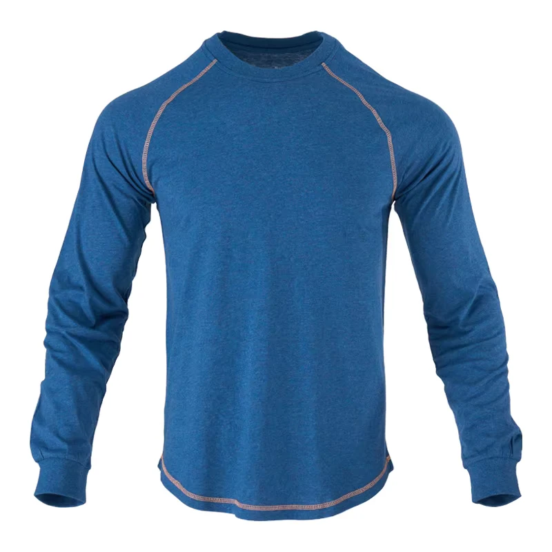 FRC Flame Retardant Solid Color Garment 6OZ Comfortable Long Sleeve Flash Safety Fire Resistant Shirts