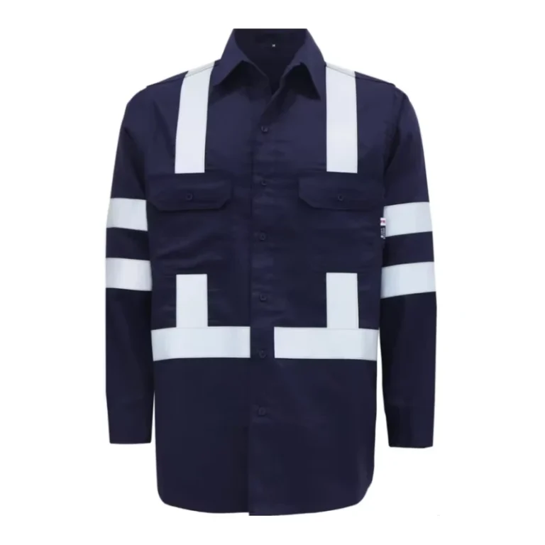 FRC-Hi-Vis-Shirts-Silver-Tape-With-Reflective-Tape-Lightweight-Flame-Resistant-High-Visibility-Shirts