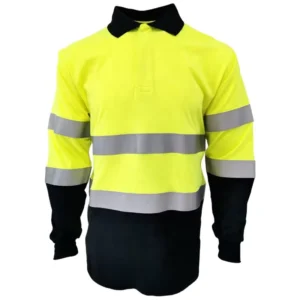 FRC Men Clothing Flame Resistant Mens Long Sleeve T Shirts FR Shirts Custom Logo 100% Cotton Workwear Hi Vis FR Shirts