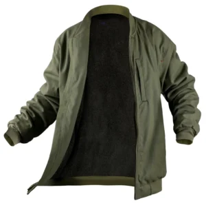 FRC1426 Green Water Repellent FR Lined Jacket for Industrial Workers
