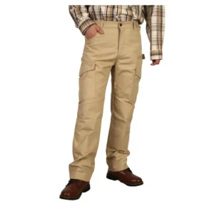 FRC6228 Khaki Waterproof Fire Resistant Rip Stop Cargo Pants with Arc Flash Safety for Industrial Workers
