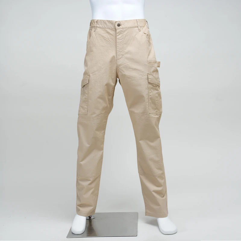 FRC6228 Khaki Waterproof Flame Resistant Rip Stop Cargo Pants with Arc Flash Safety for Industrial Fire Protection