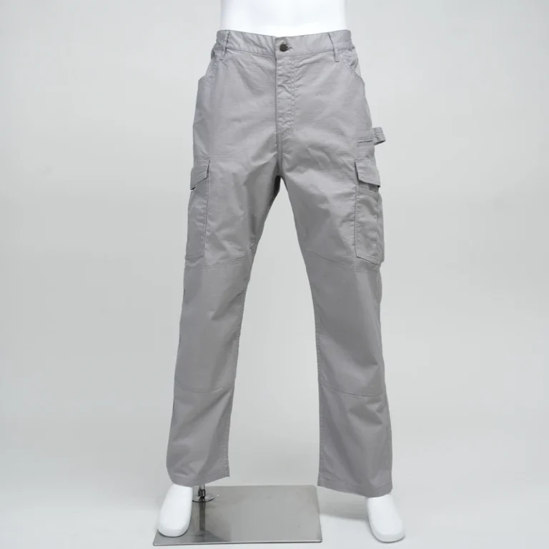 FRC6228-Light-Gray-Waterproof-Fire-Proof-Lightweight-FR-Rip-Stop-Cargo-Pants-Arc-Flash-Safety-Flame-Resistant-for-Industrial