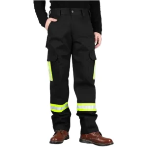 FRCY1001 Flame Resistant Hi Vis Waterproof Cargo Pants Arc Flash Safety Work Pants for Industrial Safety Jobs
