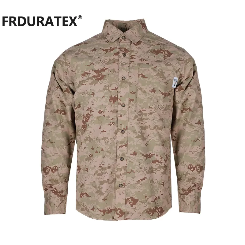 FRDURATEX Electrical Workwear CVC Long Sleeve FR Clothing Welding Work Shirts