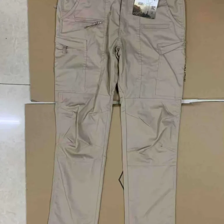 Factory-Casual-Canvas-Trousers-Elastic-Quick-Drying-Mid-Rise-Outdoor-Training-Combat-Pants