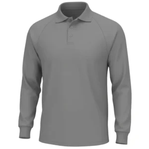 Factory Custom American Mens Fire Resistant Workwear Clothing Frc Work Polo Shirt Gray Color
