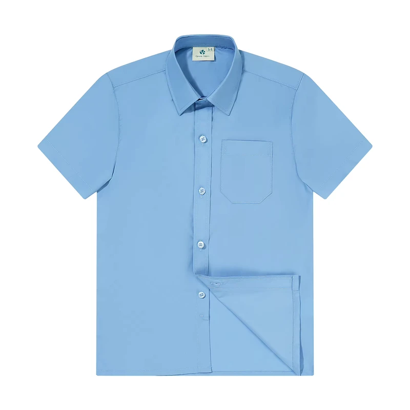 Factory Custom Color Plain Boys' School Uniform Shirts