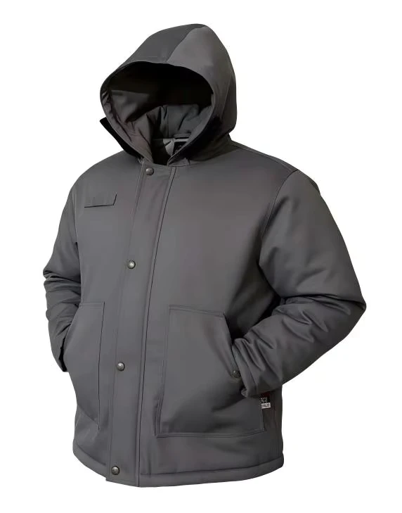 Factory Custom Fire Resistant Work Coat Jacket Winter Jacket with Hood FR Cotton Breathable Windproof Outdoor Safety Work