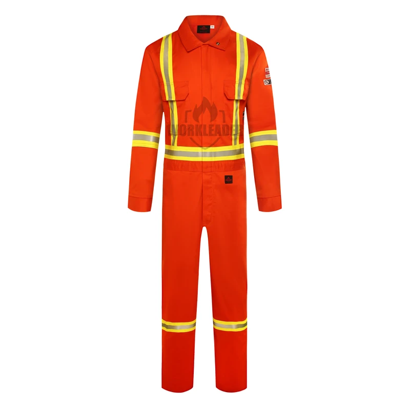 Factory Custom Hi Vis FR Safety Coverall Flame Resistant Protective Garments Coveralls