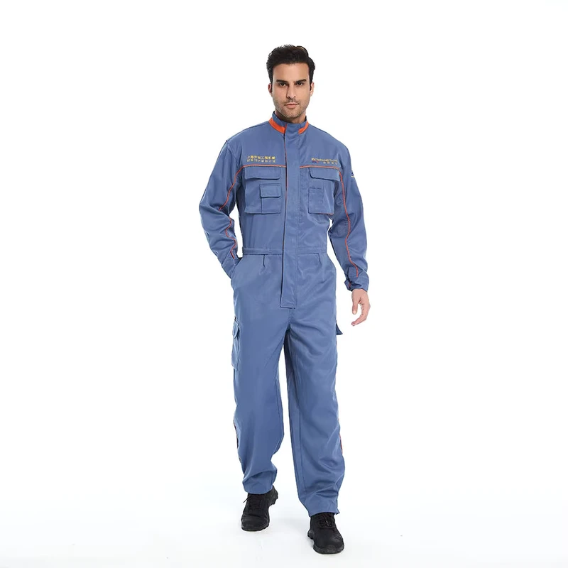 Factory Custom Jumpsuit Workwear Ocean Crew Seaman Mechanic Work Wear Fr Hi Vis Men Coverall
