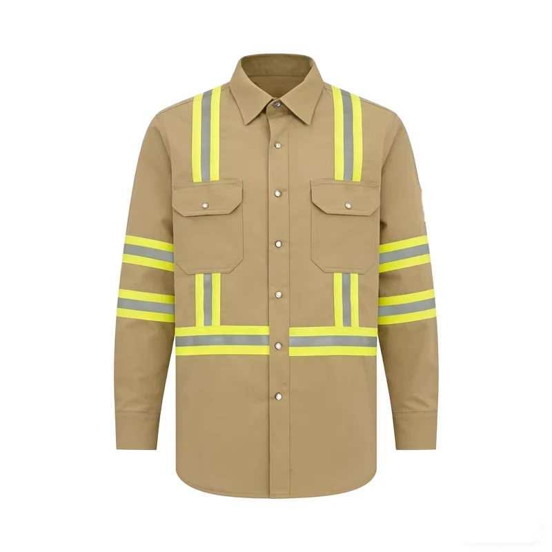 Factory Custom Logo Cotton Hivis Workwear Comfortable Breathable Work Shirts