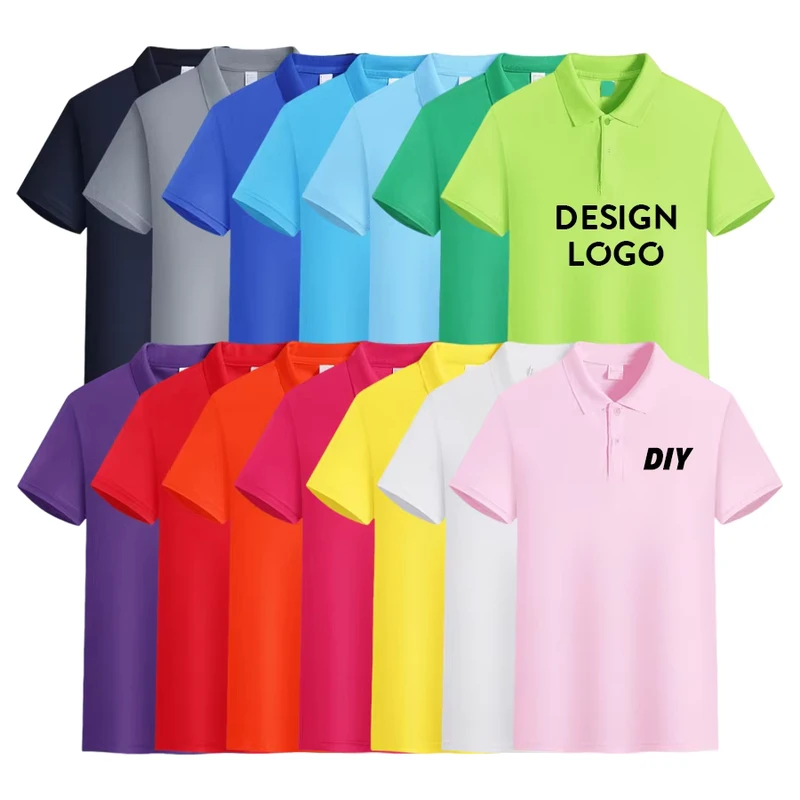 Factory Custom Logo Men's Business and Work Polo Shirt