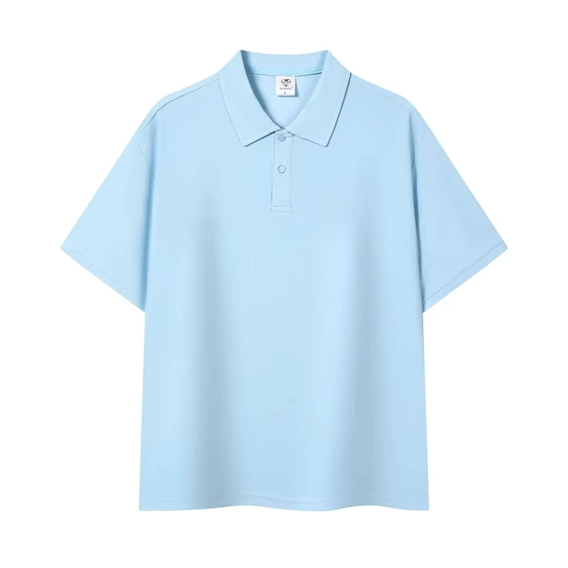 Factory Custom Men's Anti Wrinkle Embroidered Button Down Short Sleeve for Shirts Sports Golf Knitted Polyester