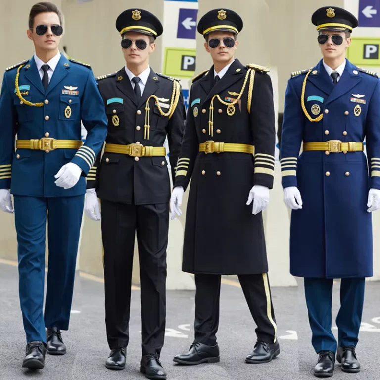 Factory-Custom-Multi-Color-German-Security-Uniform-Long-Pilot-Security-Coat-Guard-Jacket-Polyester-Cotton-Unisex