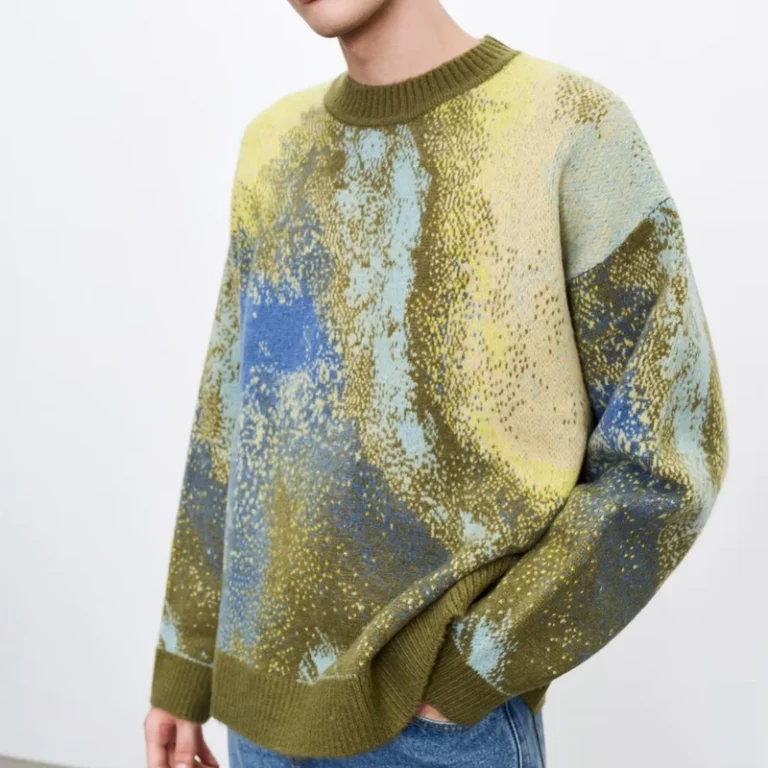 Factory-Custom-New-Fashion-Ombre-Mens-Winter-Woolen-Jacquard-Knitting-Crew-Neck-Men-Sweater