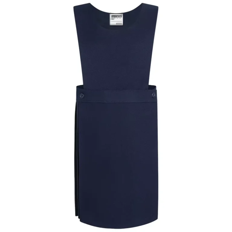 Factory-Custom-School-Uniforms-Kids-School-Pinafore-Knife-Pleated-O-neck-Plain-Tank-Dresses-for-Student