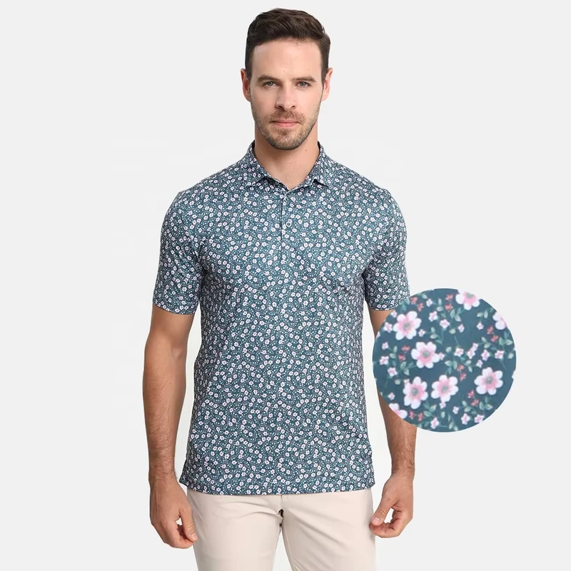 Factory Custom UPF 50 Sun Protection Men's Short-Sleeve Polo Shirt