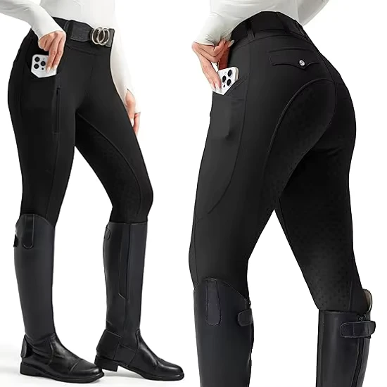 Factory-Customizable-Stretch-Fabric-Equestrian-Breeches-Full-Seat-Silicone-Horse-Riding-Pants